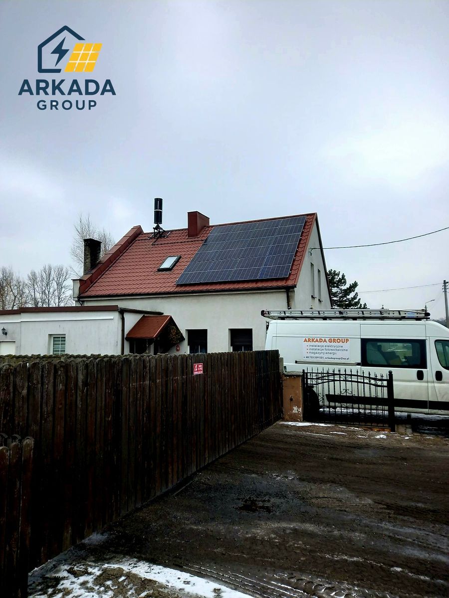 Instalacja fotowoltaiczna na domu jednorodzinnym
